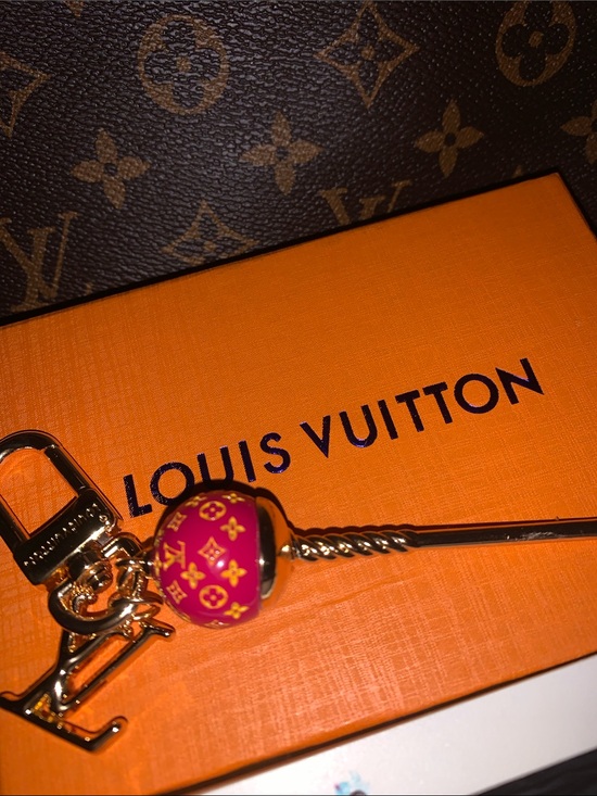 Fashion inspired bag charm Accessories - Monogram Lollipop purse/bag Charm keychain